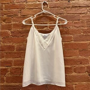 Socialite Cream Lace-Trim Blouse